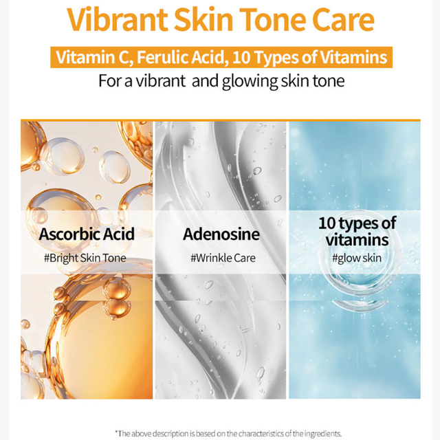 JM Solution - The Effect Vita C & Whitening Mask 24ml. (Pack of 3)