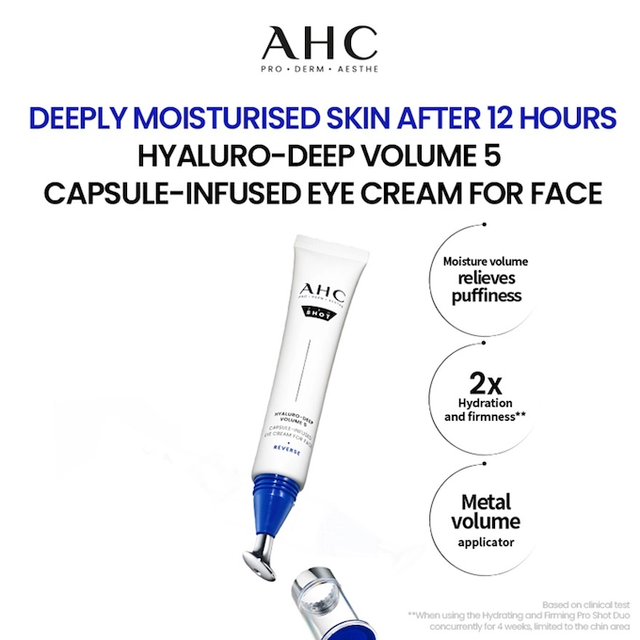 AHC - Pro Shot Hyaluro-Deep Volume 5 Capsule-Infused Eye Cream For Face 30ml.