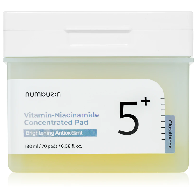 Numbuzin - No.5+ Glutathione Vitamin Concentrated Toner Pad 180ml. (70 Pads)