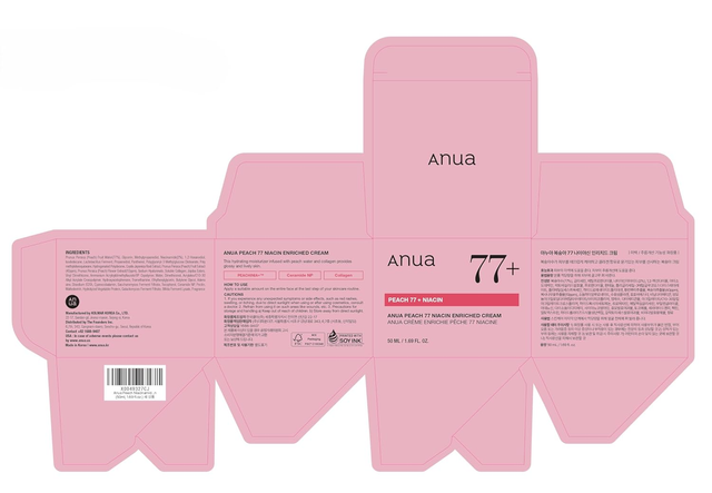 Anua - Peach 77 Niacin Enriched Cream 50ml.