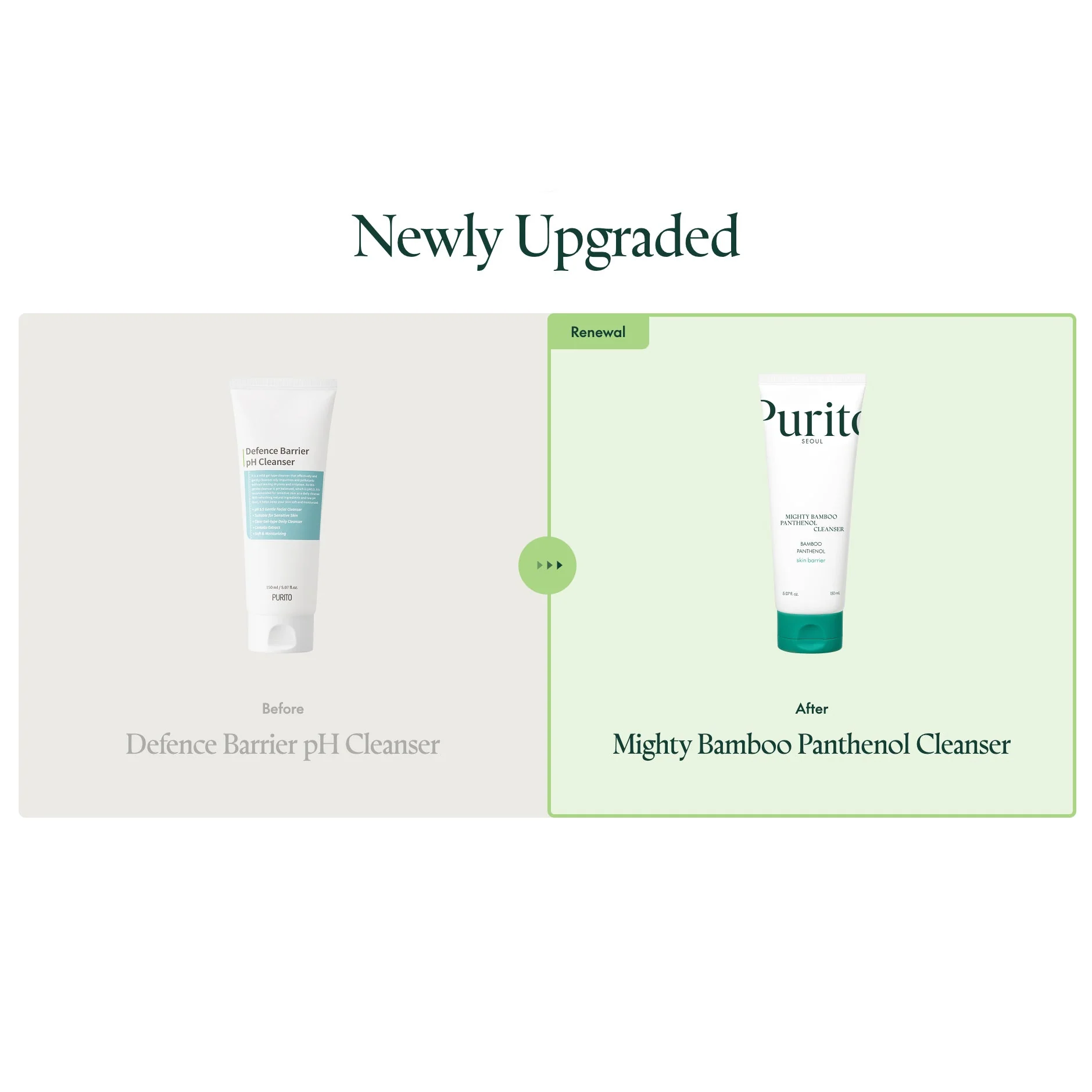 Purito - Seoul Mighty Bamboo Panthenol Cleanser 150ml.