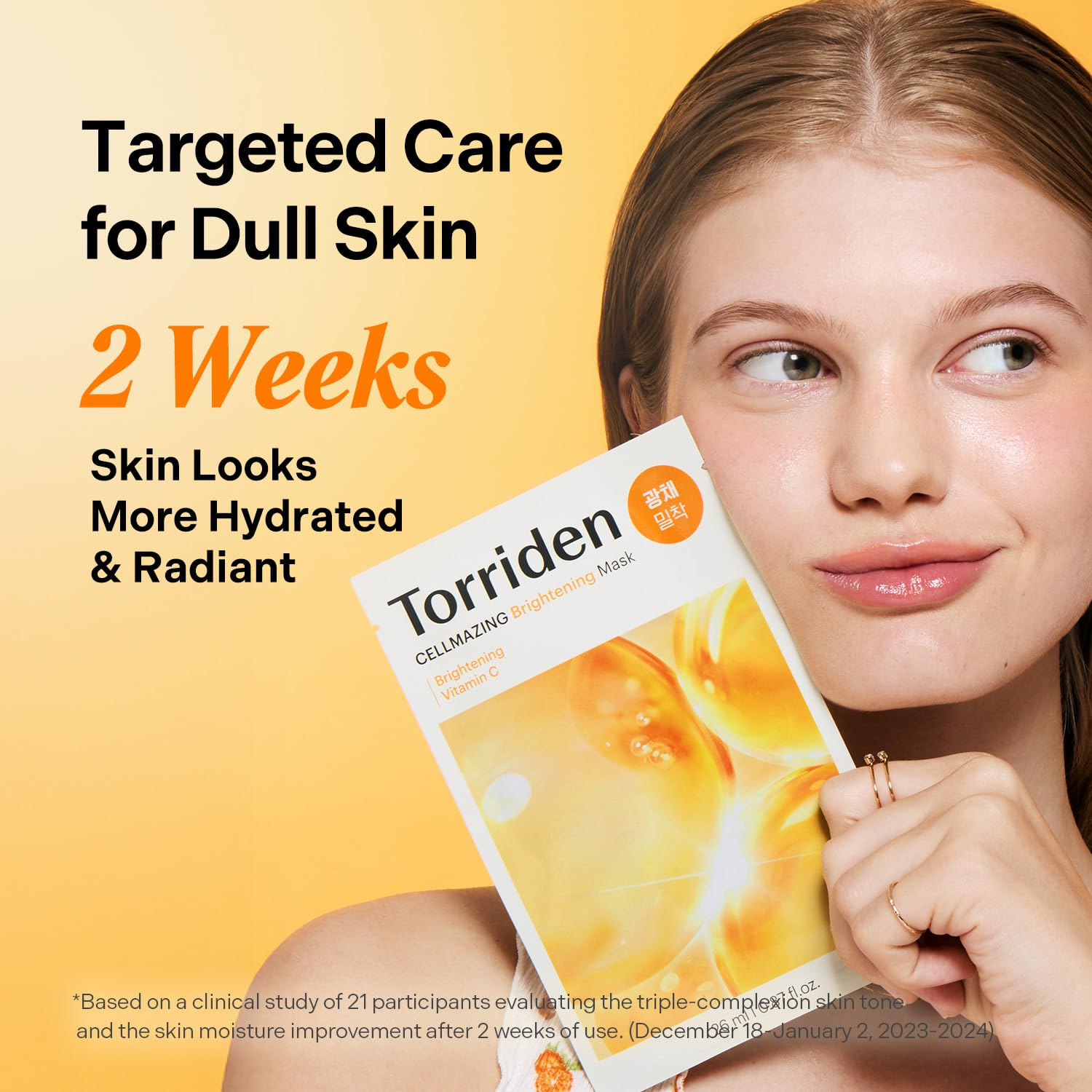 Torriden - Cellmazing Brightening Mask with Vitamin C 26ml. (Pack of 6)