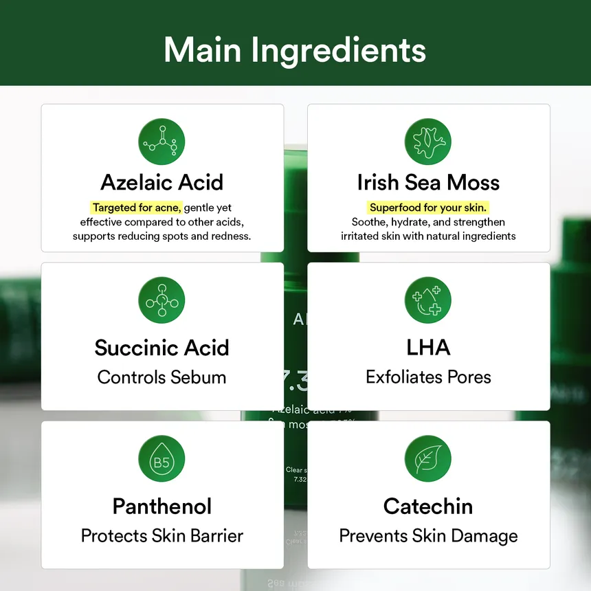 Abib - Clear Spot Serum 7.325 Pump with Azelaic Acid 7% and Sea Moss 0.325% 30ml.