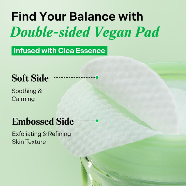 Torriden - Balanceful Cica Toner Pad with Centella Asiatica Extract 180ml. (60 Pads)