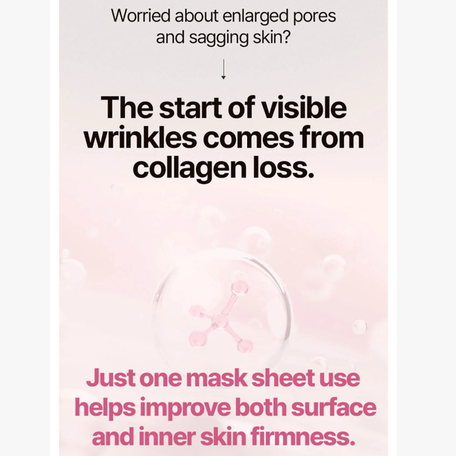 JM Solution - The Effect Collagen & Firming Mask 24ml. (Pack of 3)
