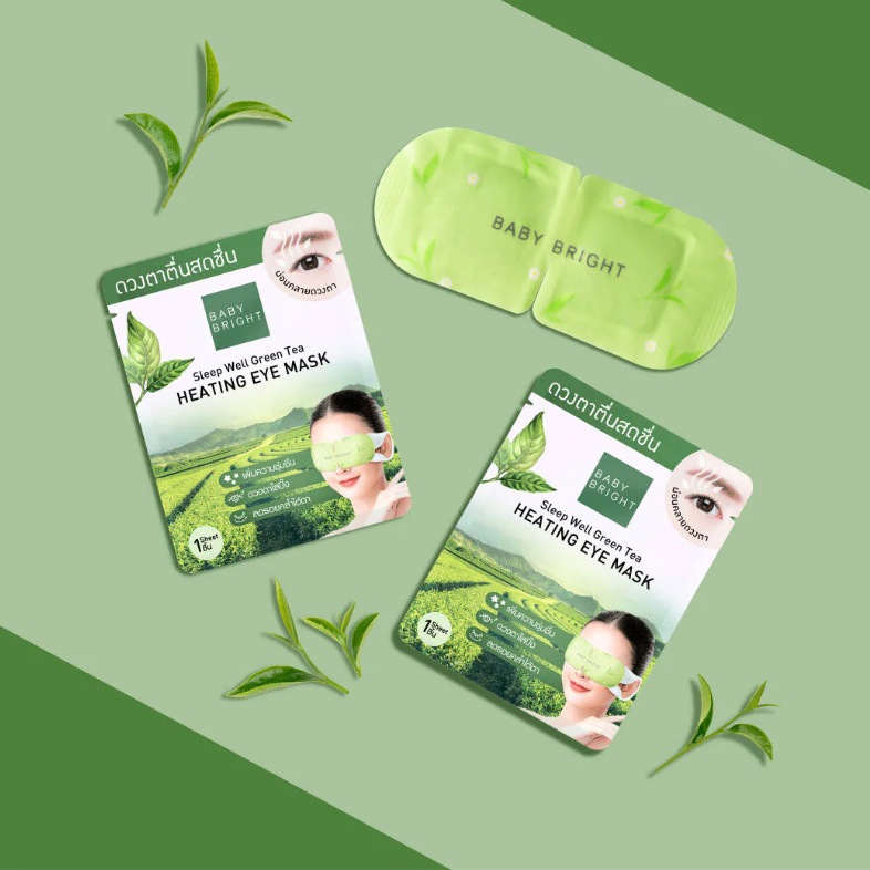 Baby Bright - Sleep Well Green Tea Heating Eye Mask (Pack of 3)