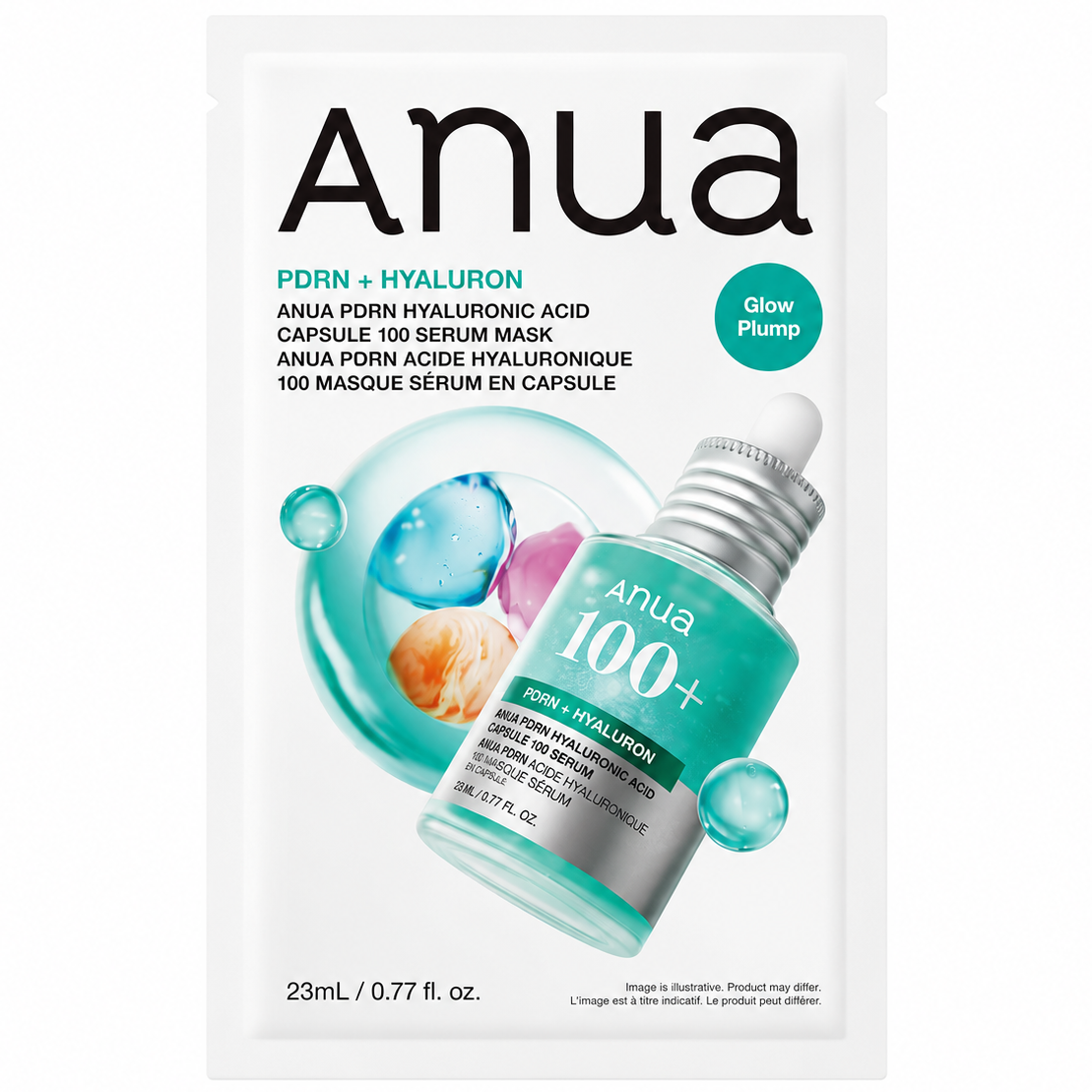 Anua - PDRN Hyaluronic Acid Capsule 100 Serum Mask 23ml. (Pack of 3)