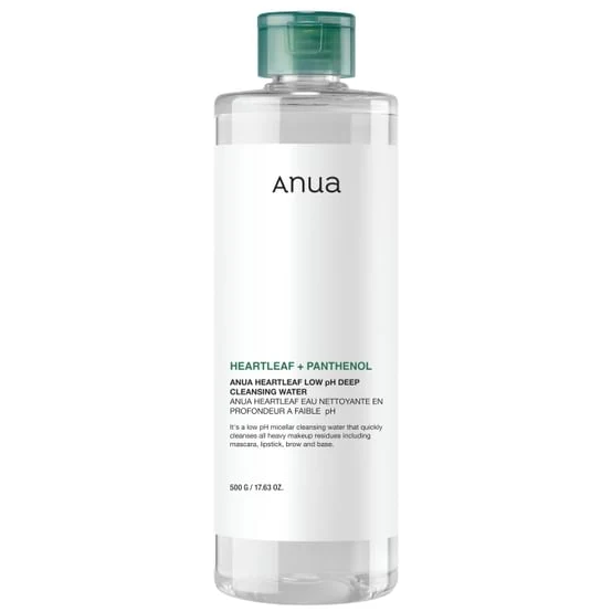 Anua - Heartleaf Low pH Deep Cleansing Water 500ml.