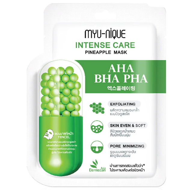 MYU-NIQUE - Intense Care Pineapple Mask 25g. (Pack of 3)