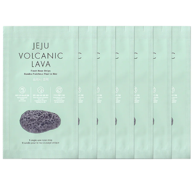 The Face Shop - Jeju Volcanic Lava Fresh Nose Strips (1 Box - 7 pieces)