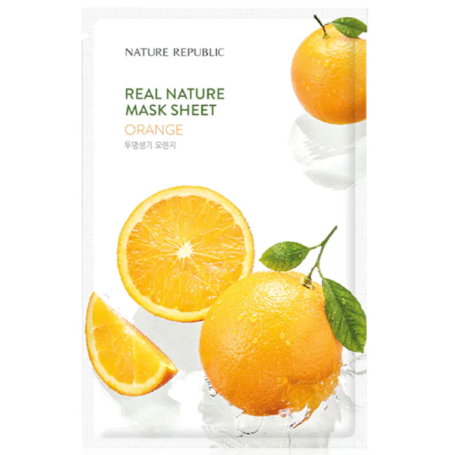 Nature Republic - Orange Real Nature Mask Sheet 23ml. (Pack of 3)