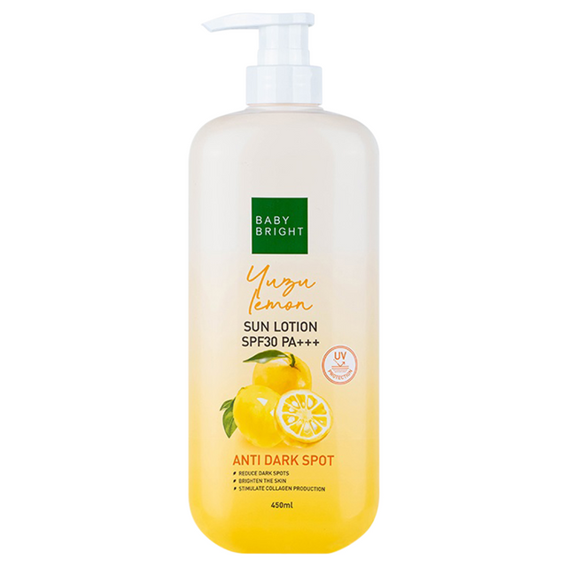 Baby Bright - Yuzu Lemon Sun Lotion SPF30 PA+++ 450ml.
