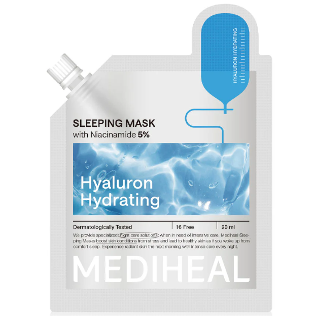 Mediheal - Hyaluron Hydrating Sleeping Mask with Niacinamide 5% 20ml. (Pack of 6)