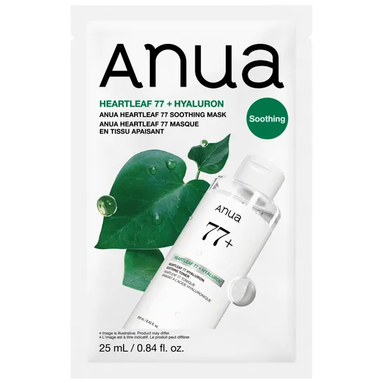 Anua - Heartleaf 77 Soothing Mask 25ml. (Pack of 3)