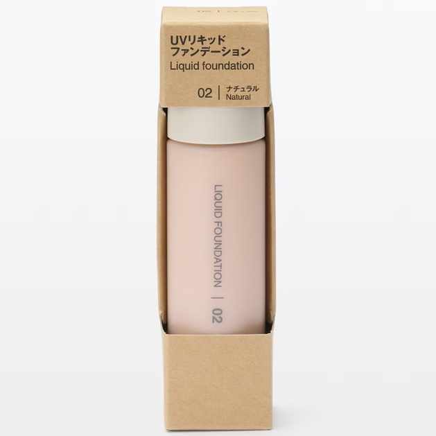 MUJI - UV Liquid Foundation SPF40 PA++++ #02 Natural 30ml.