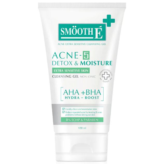 Smooth E - Acne Extra Sensitive Cleansing Gel 120ml.