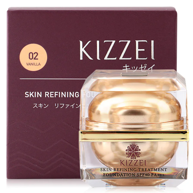 Kizzei - Skin Refining Treament Foundation SPF40/PA+++ #02 Vanilla 15g.