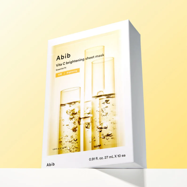 Abib - Essential Fit, Vita C Brightening Sheet Face Mask 27ml. (Pack of 3)
