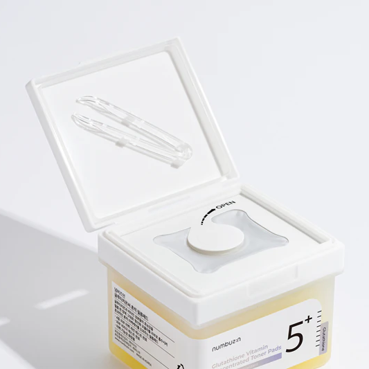 Numbuzin - No.5+ Glutathione Vitamin Concentrated Toner Pad 180ml. (70 Pads)