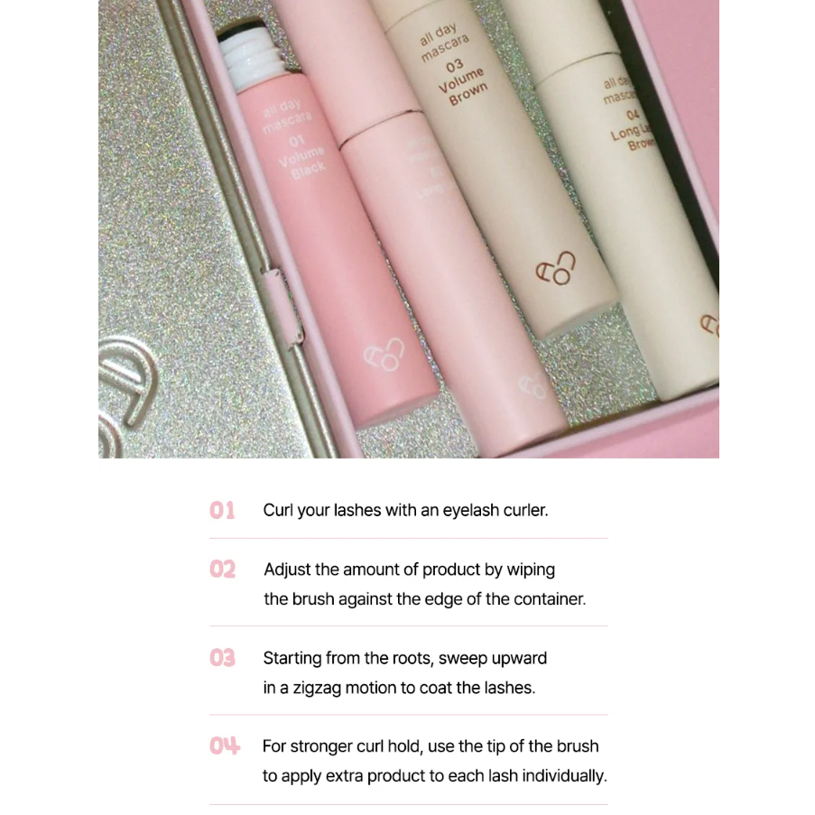 AOU - All Day Mascara #01 Volume Black