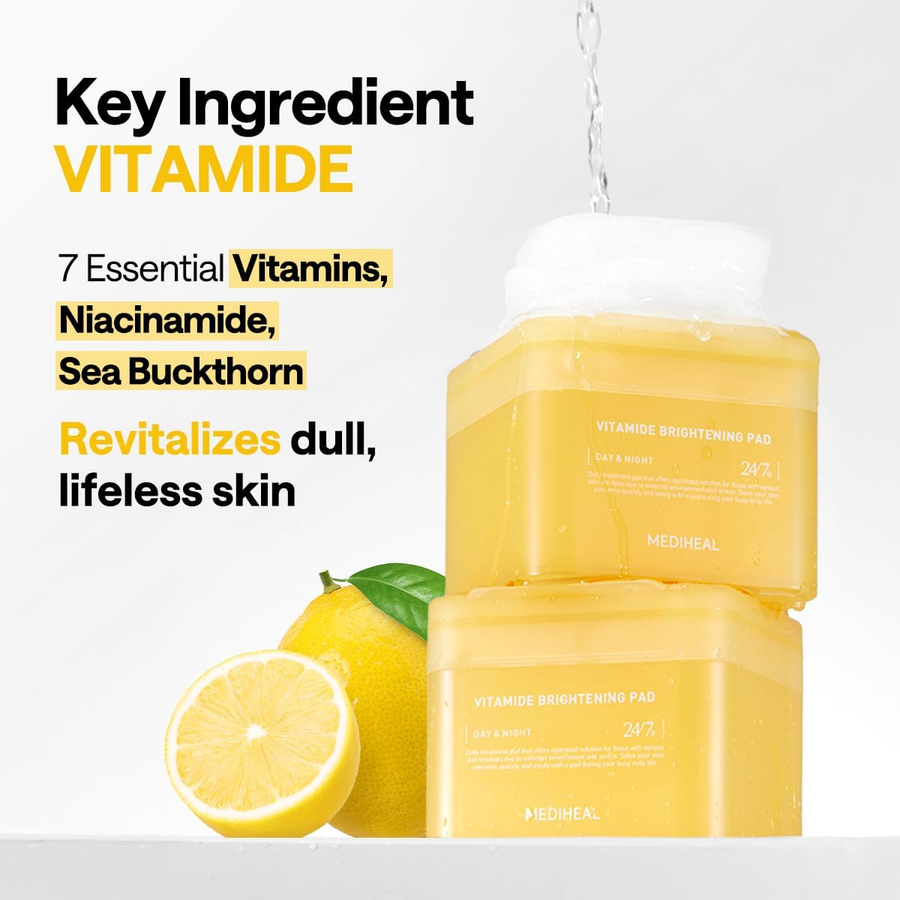 Mediheal - Vitamide Brightening Day & Night Pad 180ml. (100 Pads)