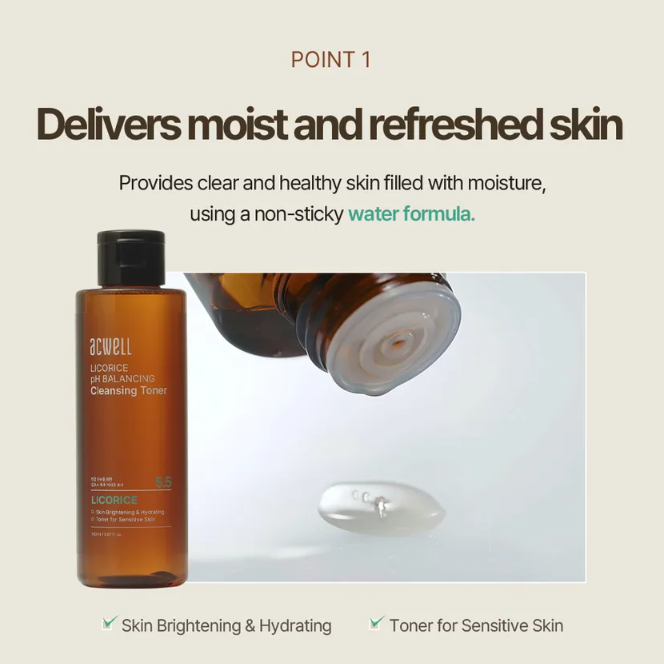 Acwell - Licorice pH Balancing Cleansing Toner 150ml.