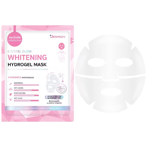 Dermedy - Crystal Glow Whitening Hydrogel Mask 16g. (Pack of 3)