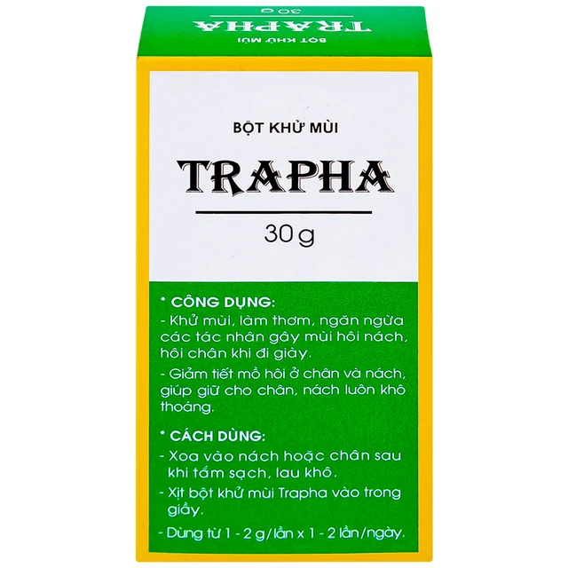 Traphaco - Trapha - Deodorant Powder Bột Khử Mùi 30g. (Pack of 3)