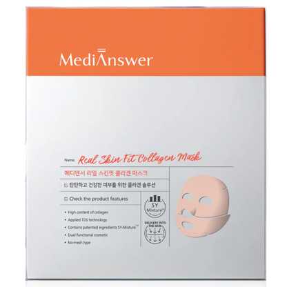 MediAnswer - Real Skin Fit Collagen Mask (35g. x 4 Sheets)