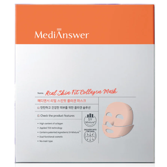 MediAnswer - Real Skin Fit Collagen Mask (35g. x 4 Sheets)