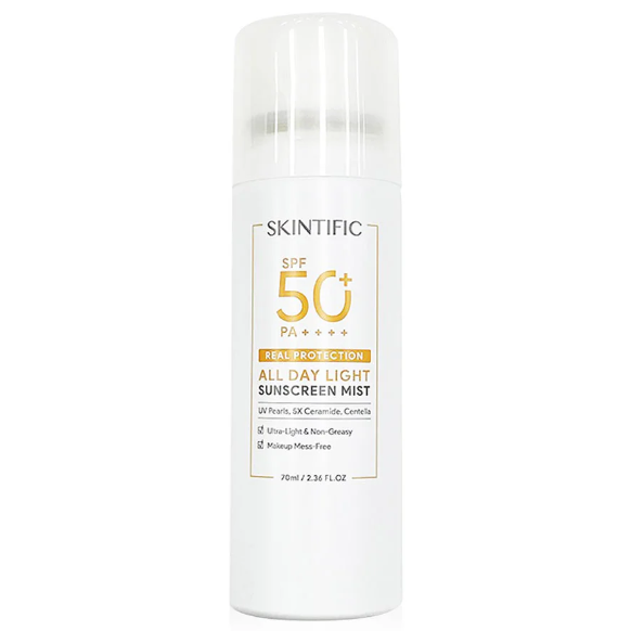 Skintific - Real Protection All Day Light Sunscreen Mist SPF50+ PA++++ 70ml.