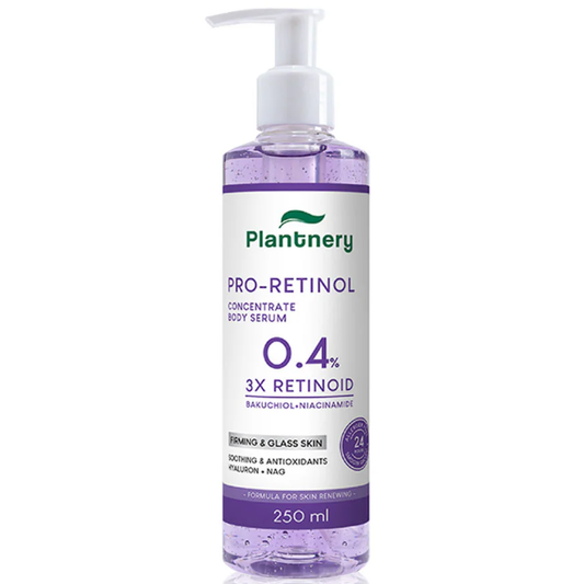 Plantnery - Pro-Retinol Concentrate Body Serum 0.4% 3x Retinol with Bakuciol and Niadinamide 250ml.