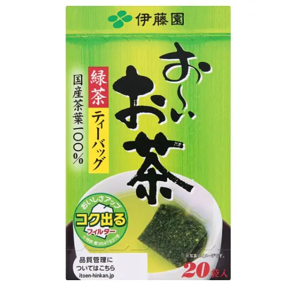 ITO EN - Green Tea Oi Ocha Ryokucha 40g. (20 Tea Bags x 3 Boxes)