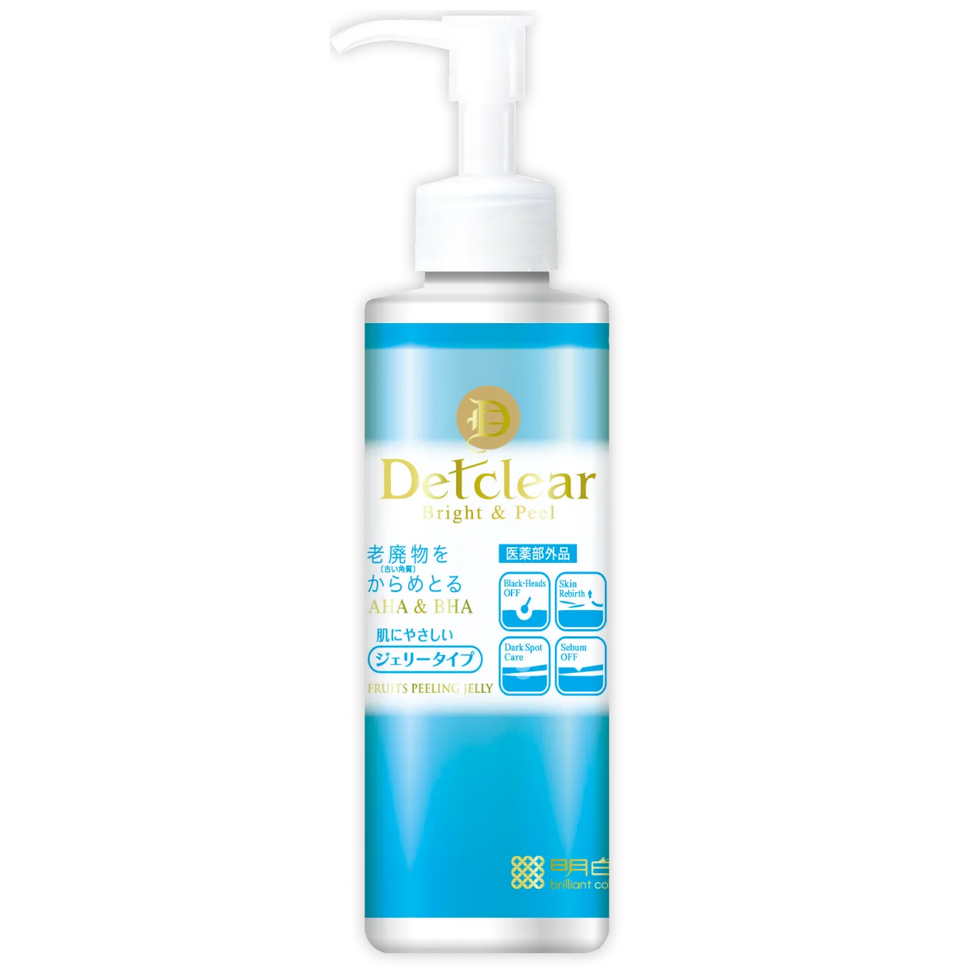 Meishoku - Detclear Bright & Peel, Fruits Peeling Jelly with AHA & PHA 180ml.
