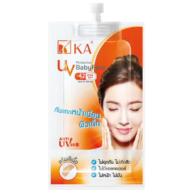 KA - UV Protection Baby Face SPF42 PA+++ 8g. (Pack of 3)