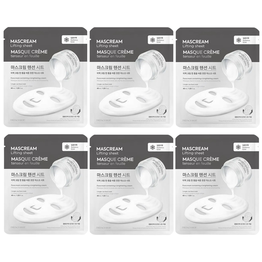 The Face Shop - Intense Radiance Mascream Tension Sheet 40ml. (Pack of 6)