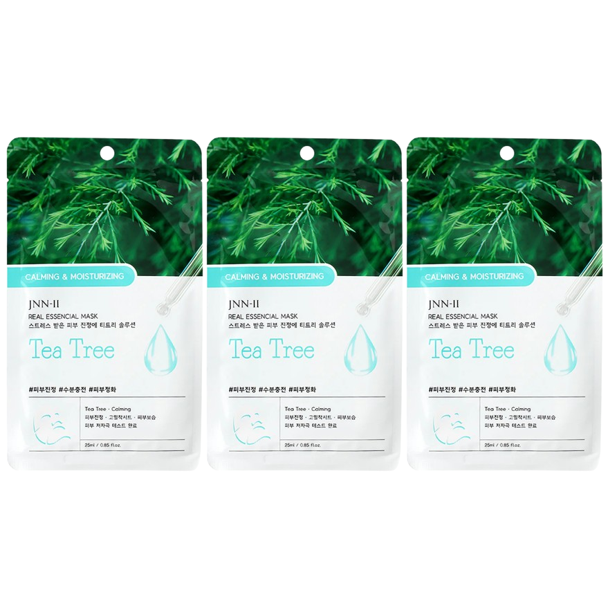 JNN-II - Teatree Real Essencial Mask 25ml. (Pack of 3)