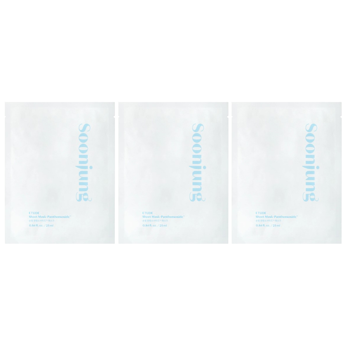 Etude - SoonJung Sheet Mask Panthensoside 25ml. (Pack of 3)