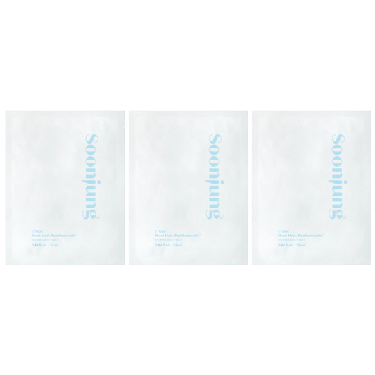 Etude - SoonJung Sheet Mask Panthensoside 25ml. (Pack of 3)