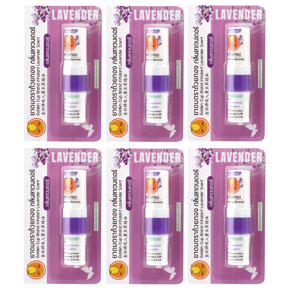 Golden Cup - Inhaler Lavender Scent 2.3ml. (Pack of 6)