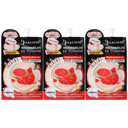 Jula's Herb - Watermelon EE Cushion SPF50 PA+++ 6ml. (Pack of 3)