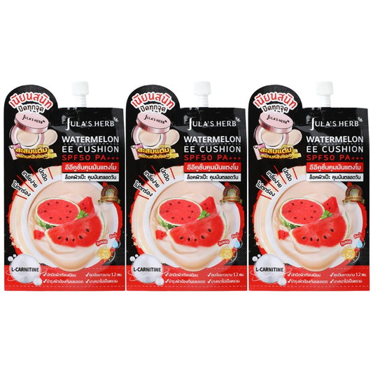 Jula's Herb - Watermelon EE Cushion SPF50 PA+++ 6ml. (Pack of 3)