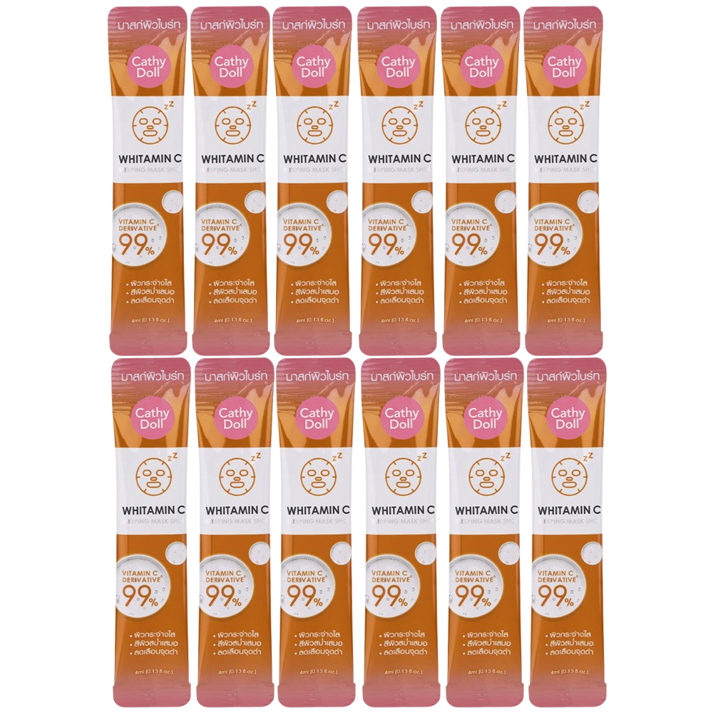 Cathy Doll - Whitamin C Sleeping Mask Shot 4ml. (Pack of 12)