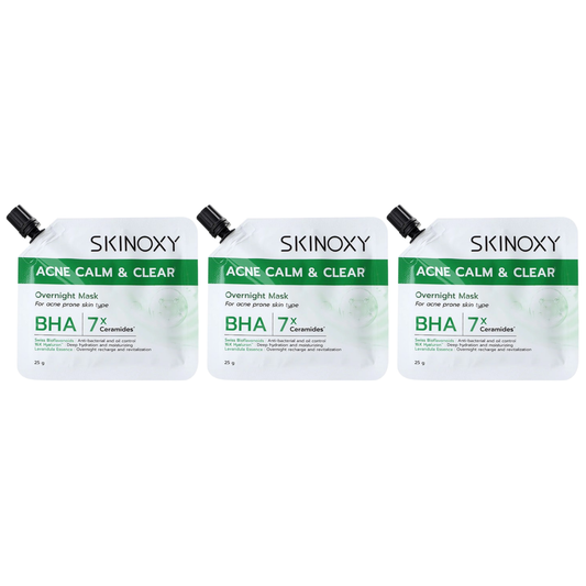 Skinoxy - Acne Calm & Clear Overnight Mask 25g. (Pack of 3)