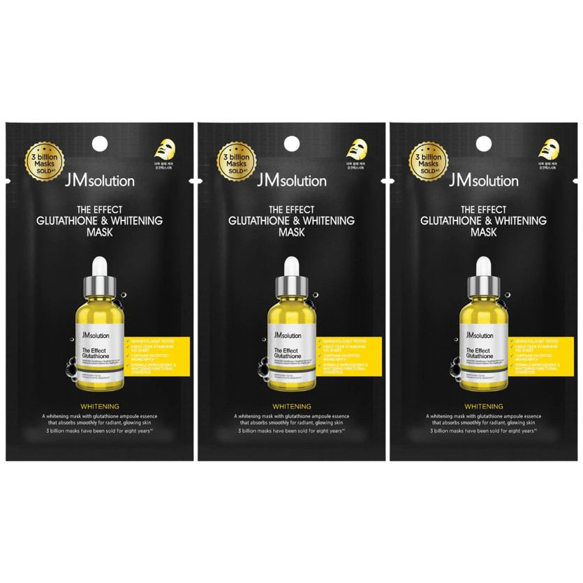 JM Solution - The Effect Glutathione & Whitening Mask 24ml. (Pack of 3)