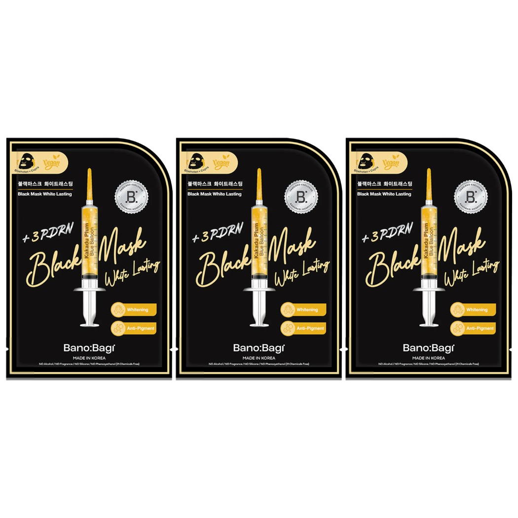 Banobagi - Black Mask White Lasting + 3PDRN 26ml. (Pack of 3)