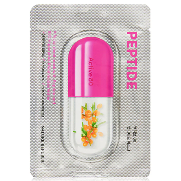 Nature Republic - Active 80 Peptide Mask 29ml. (Pack of 3)