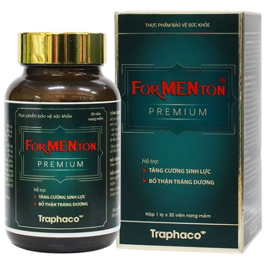 Traphaco - ForMENton Premium - Men's Vitality and Kidney Support Supplement Hỗ Trợ Sinh Lý Nam (30 Capsules)