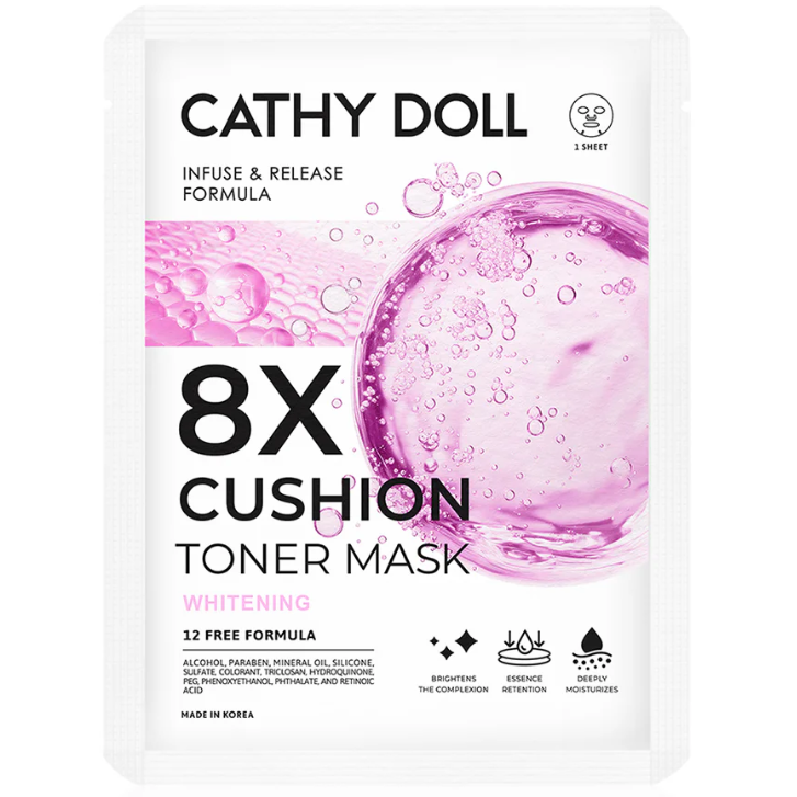 Cathy Doll - 8X Cushion Toner Mask Whitening 25g. (Pack of 6)