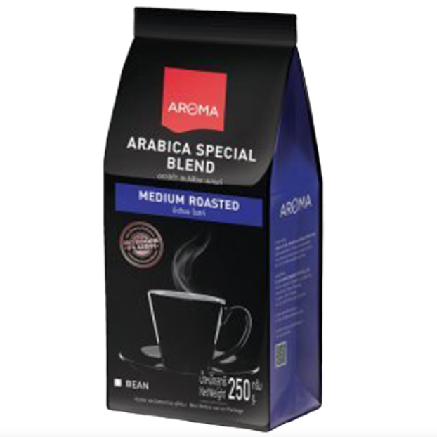 Aroma - Arabica Special Blend Medium Roasted Coffee Beans 250g.